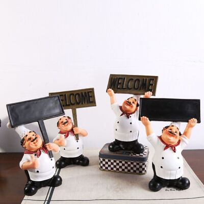 #ad #ad Chef Figurine Resin Statue Cute Cooking Ornament for Home Restaurant Decor $24.99