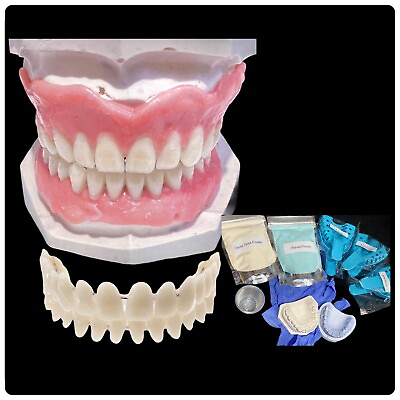 #ad #ad DIY Denture Kit Alginate Dental Impression Kit In A1 23 Clean white teeth $79.99