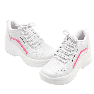 #ad #ad Women High Heel Sneakers Cheerleaders Shoes Wedge Platforms Cheer Leader $85.99