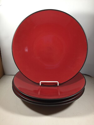 #ad Target HOME Solstice Red Round Dinner Plates Set of 4 $33.59