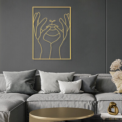 #ad Modern Art Wall Decoration Nordic Minimalist Line For Living Room Reading Room $8.00