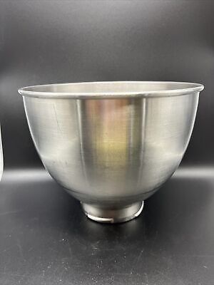 #ad Vintage KitchenAid Stainless Steel Mixing Bowl K45 4.5 Qt Made In Korea A4 $19.99