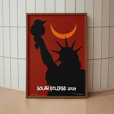 #ad Solar Eclipse Printed Poster Abstract Modern Wall Art Art Decor Interior Decor $28.00