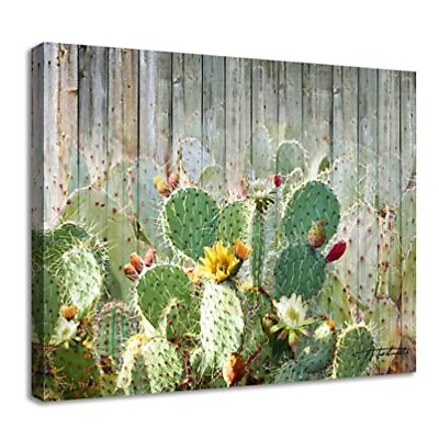 #ad Bathroom Wall Art Decor Cactus Succulent Pictures 15quot;x12quot; Cactus Flower S $20.23