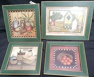 #ad #ad 1997 Vintage Kitchen Garden Framed Prints From Various Artist READ SEE PICS $27.99
