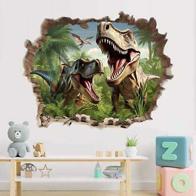 #ad Dinosaurs Wall Decal Dinosaur World Wall Sticker Wall Tattoo 03 $76.80