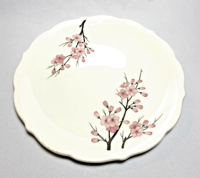 #ad SYRACUSE China Early Restaurant Ware 10quot; DINNER PLATE Pink Cherry Blossom USA $15.00