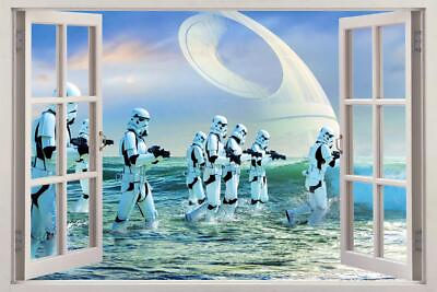 #ad Star Wars Stormtrooper Death Star 3D Window Decal Wall Sticker Art Mural FS $21.18