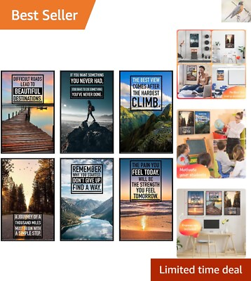 #ad Motivational Wall Art Inspirational Posters for Office 11x17quot; Premium Q... $22.97