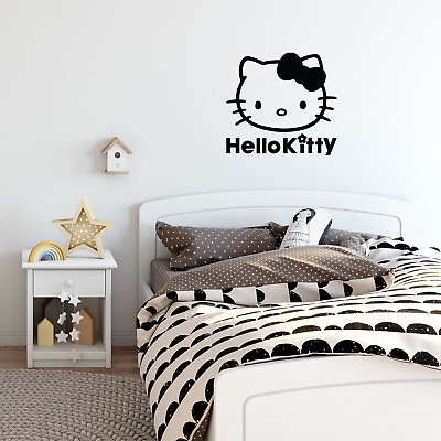 #ad Vinyl Wall Art Decal Hello Kitty 22quot; x 23quot; Modern Motivational Fun Sticker $18.99