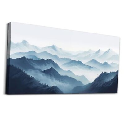 #ad Large Wall Art For Living Room Canvas 30x60inches Abstract Mountain Painting $202.94