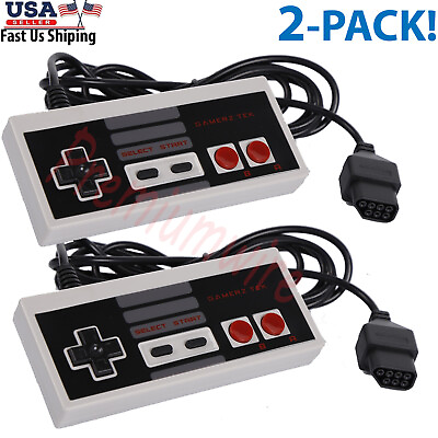 #ad #ad 2 Pack Controller For NES 004 Original Nintendo NES Vintage Console Wired Gamepd $9.75