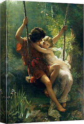 #ad 24quot;x36quot; Pierre Auguste Cot Canvas Wall Art Print Spring Time $44.99