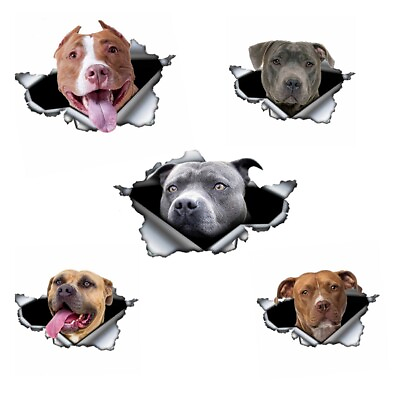 #ad 5PCS Car Body Window Bumper Sticker Dog Wall Decals 3D Cute Dog Stickers $13.01