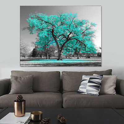 #ad #ad Large Tree Canvas Modern Wall Art Oil Painting Picture Print Unframed Home Decor $13.95