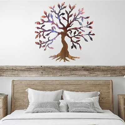 #ad Tree of Life Wall Art Decor Metal Iron Hanging Tree Sculpture Home Decorations $22.52