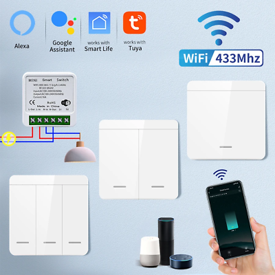 #ad Smart Home Lighting Tuya Smart Wifi Switch Voice Control Alexa amp; Google Home $33.97