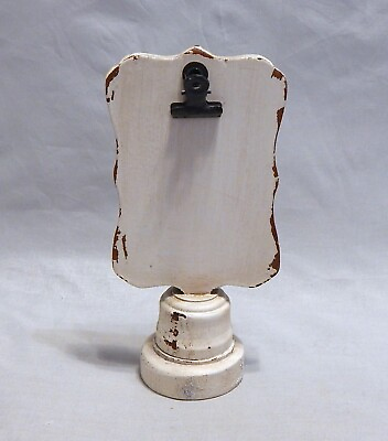#ad #ad Farmhouse Country Kitchen Wood Painted Recipe Note Clip Holder $8.00