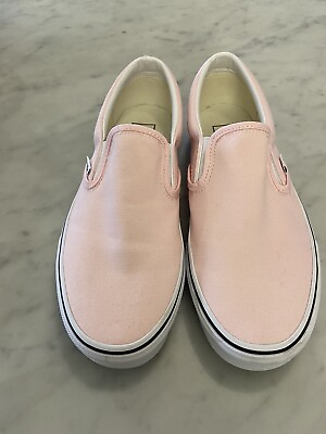 #ad #ad Vans off the wall baby pink sneakers size 9.5 $40.00