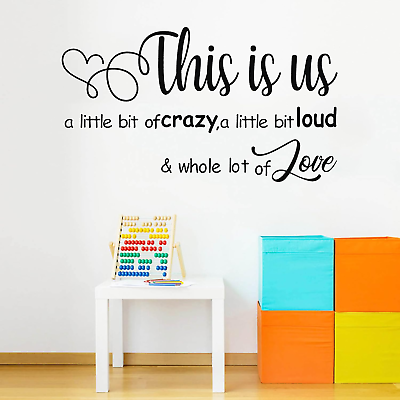 #ad Wall Stickers Wall Decorations for Living Room Family Inspirational Quote Decal $19.58