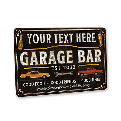 #ad Custom Garage Bar Sign Home Bar Decor Repair Shop Bar Gift for Dad 108122002149 $19.95