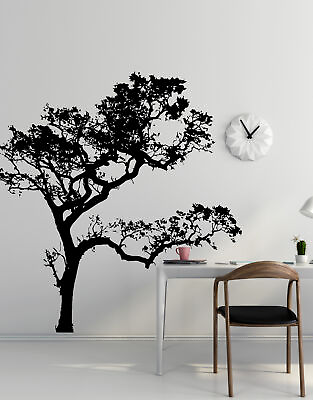 #ad Tree Wall Decal. Tree Wall Sticker. Tree Sticker for Bedroom Bathroom Decor #409 $39.97