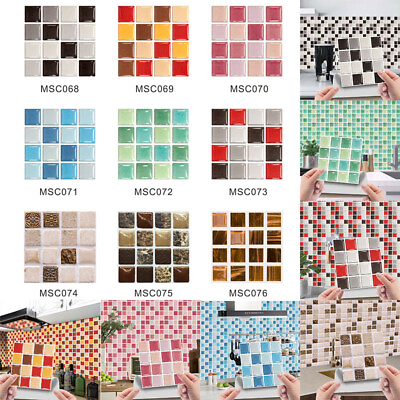 #ad 3D Waterproof Tile Brick Wall Sticker Self adhesive Wallpaper Home Decor Decal $3.68