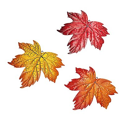 #ad Metal Maple Leaf Wall ArtWall Hanging Maple Leaf OrnamentHanging Sculpture fo... $28.53
