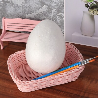 #ad 5 Polystyrene Fake Eggs Vintage Home Decor DIY Easter Crafts KD $63.18