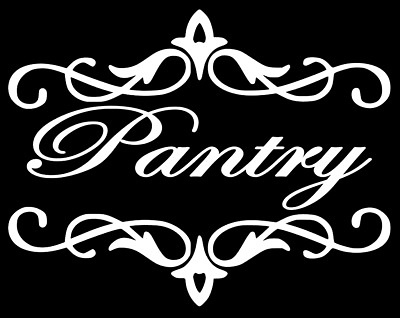 #ad Pantry Door Style #2 Vinyl Decal Sticker Sign Kitchen Home Wall Lettering $4.28
