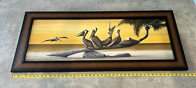 #ad John Ketley Pelicans Framed Print Large Wall Art $199.99