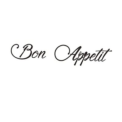 #ad #ad Bon Appetit Wall Decal French Quotes Vinyl Wall Stickers Kitchen Wall Decor $13.54
