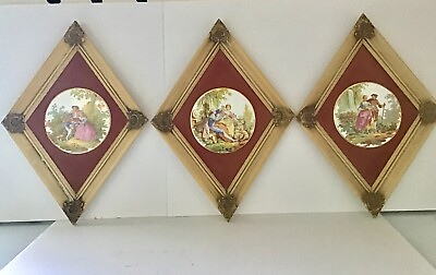 #ad Vintage Gorgeous Wall Decor Plaque Hangings $60.00