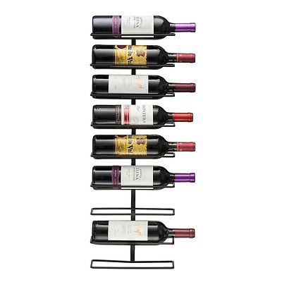Sorbus Wine Rack Bar Organizer Kitchen Wall Mount Holder Holds 9 Bottles $21.95