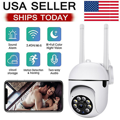 #ad Wireless Security Camera System Outdoor Home 2.4G Wifi Night Vision Cam 1080P HD $16.99