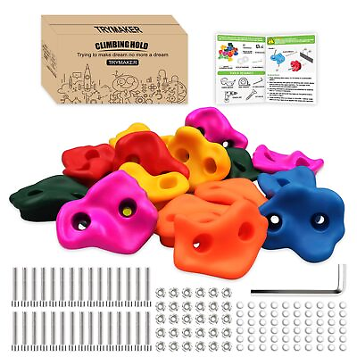 #ad Rock Climbing HoldsClimbing Wall for Kids15PCS Climbing Set for Adult Indoo... $41.44