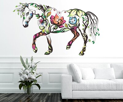 #ad Colour Full Horse Wall Sticker Mural Diy Room Wall Decor Decal Stickers $19.49