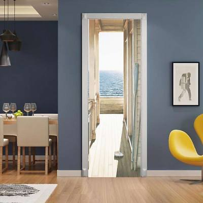 #ad New 3D Corridor Door Wall Fridge Sticker Decals Self Adhesive Mural Home Decor $30.64