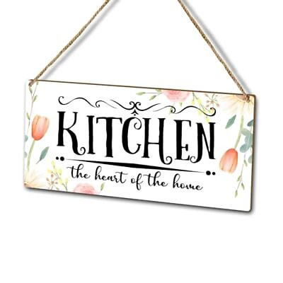 #ad Floral Sunflower Kitchen Décor Wood Plaque Sign Wall Hanging Kitchen the Hear... $16.45