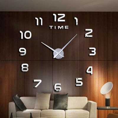 #ad Modern Design Wall Clock 3D DIY Quartz Clocks Watches Acrylic Mirror Stickers $9.80