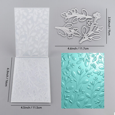 #ad PepperBerry 3D Embossing Folder and Matching Dies for DIY Scrapbook Cards Making $12.59