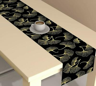 #ad #ad Modern HD Digital 4 Seater Table Runner Cloth 13 x 60 In Golden $54.83