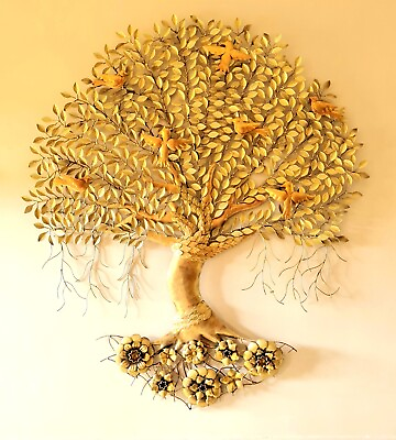 #ad Iron Wall decor metal tree handicraft led lights hanging mounted art sculpture $550.00