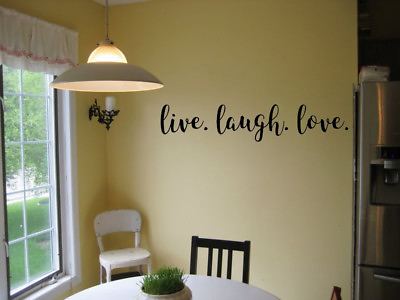 #ad LIVE LAUGH LOVE VINYL WALL DECAL LETTERING LOVE DECAL STICKER HOME DECOR $10.05