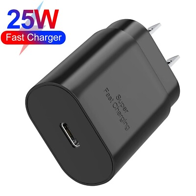 #ad #ad PD 25W Type C USB C Super Fast Charging Wall Charger Adapter For iPhone Samsung $3.98