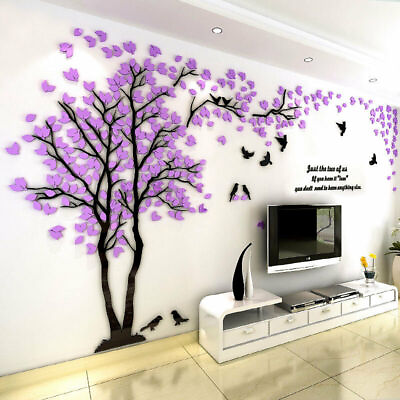 #ad #ad 3D Flower Tree Wall Sticker Home Room DIY Art Decor Removable Decals Vinyl Mural $22.74