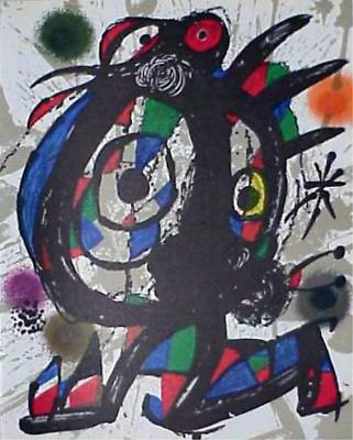 #ad Joan Miro Original Lithograph UNFramed Abstract Modern Art 1964 1969 $950.00