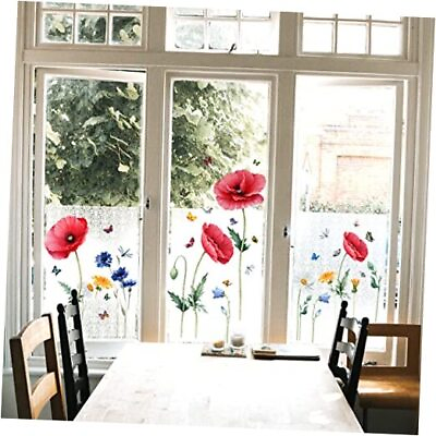 #ad Wall Decals Vinyl Stickers Removable Murals Flowers Theme $10.11