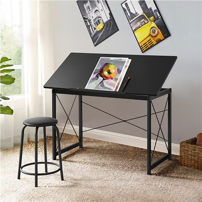 #ad Art Table Adjustable Drafting Craft Desk Artist Drawing Sketching Painting Table $79.59