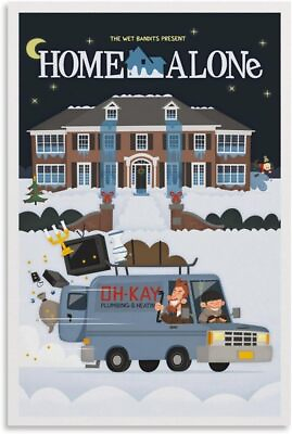 #ad #ad Home Alone Poster Movie Posters for Bedroom Aesthetic Wall Decor Canvas Art $17.00